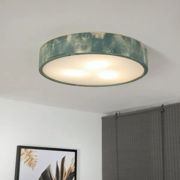 Brilagi - Plafonieră PINO, 3 x E27, 15 W, 230 V, pin/verde, Ø 47,5 cm