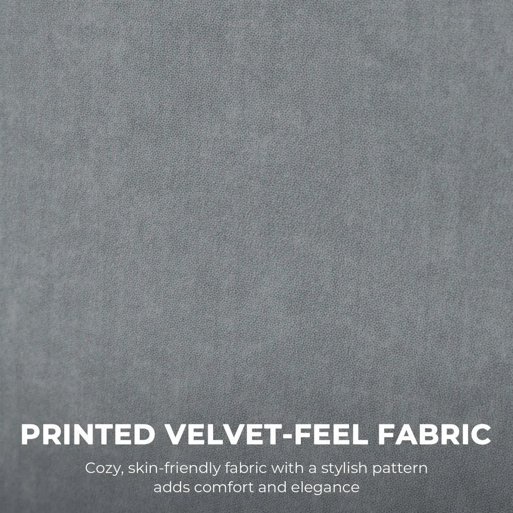 HOMCOM Scaun de birou ergonomic cu masaj cu 4 puncte de frământare, fotoliu cu spătar înalt tip fluture, șezut lat, gri | Aosom Romania