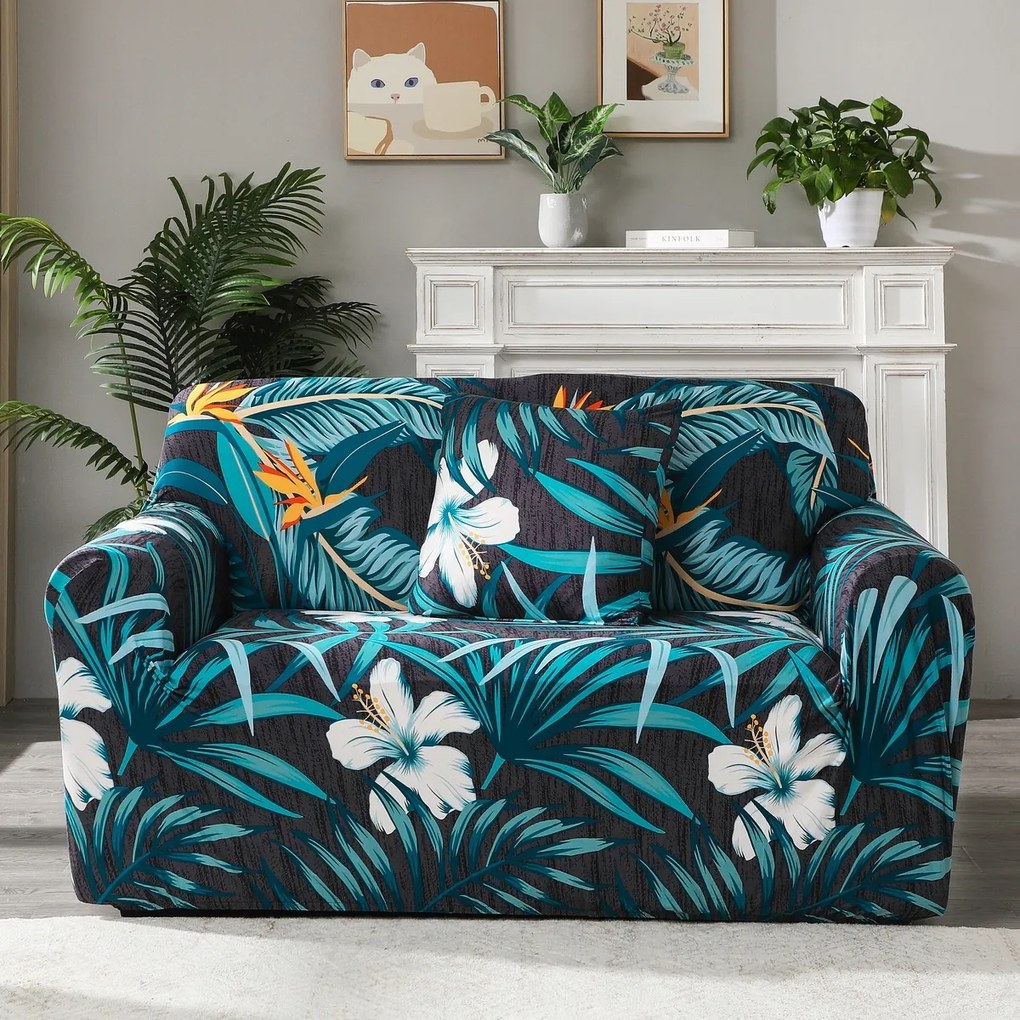 Husă elastică de canapea 4Home Flora, 190 - 230 cm, 190 - 230 cm