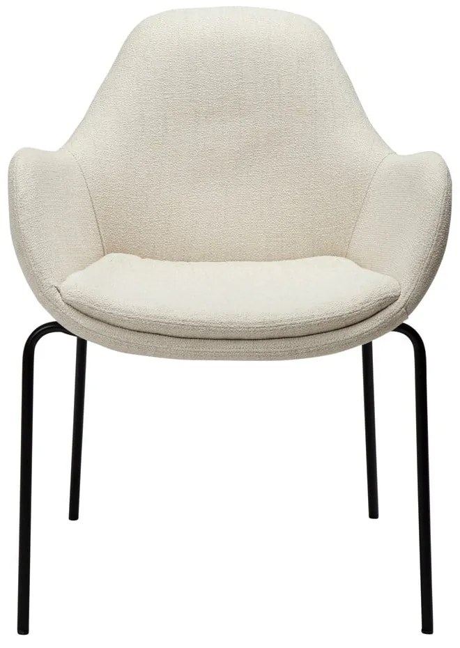 Fotoliu crem cu tapițerie din țesătură bouclé Zimmer – DAN-FORM Denmark