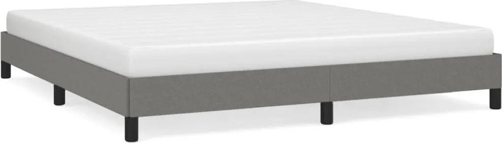 vidaXL Cadru de pat fără saltea, gri închis, 160x200 cm, textil