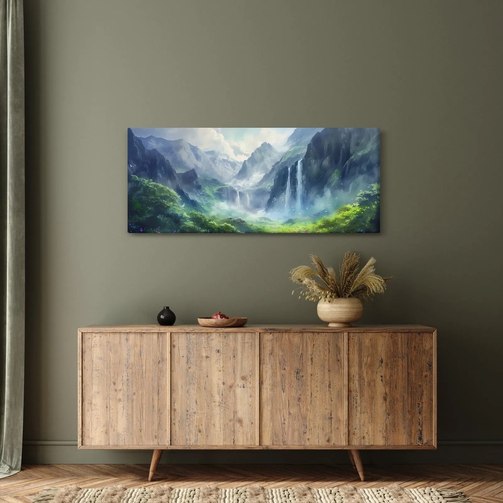Tablou - Valea cascadelor (120x50 cm)