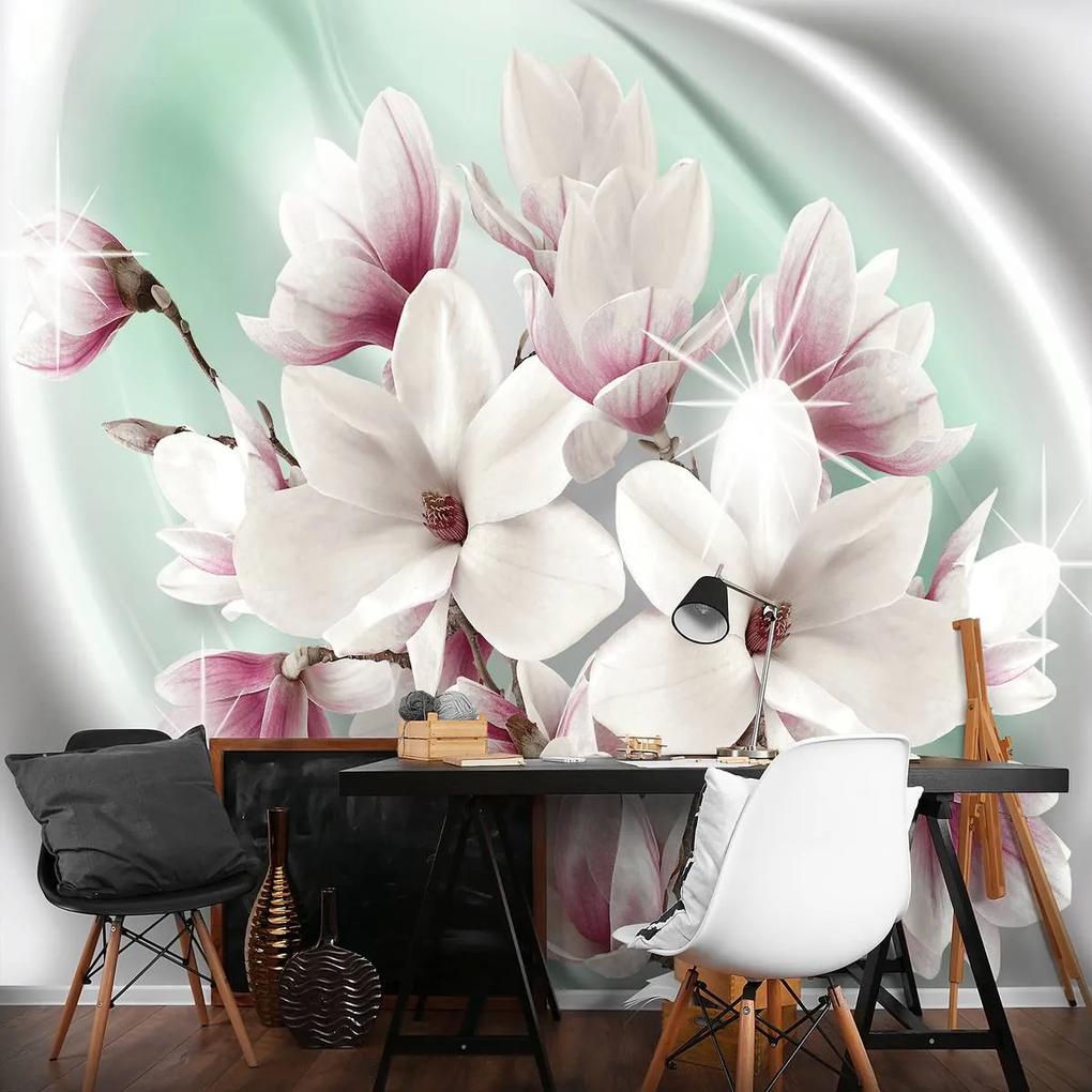 Fototapet - Flori albe și roz (254x184 cm), în 8 de alte dimensiuni noi