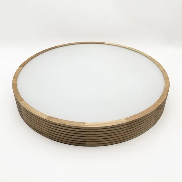 Brilagi - Plafonieră LED CARVALHO MODERN 4xE27/60W/230V stejar diam. 57,5 cm