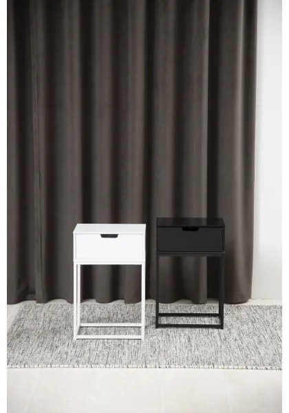 Noptieră CARLY antracit, design modern și finisaj elegant