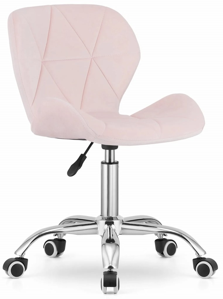 Scaun de birou AVOLA VELVET roz