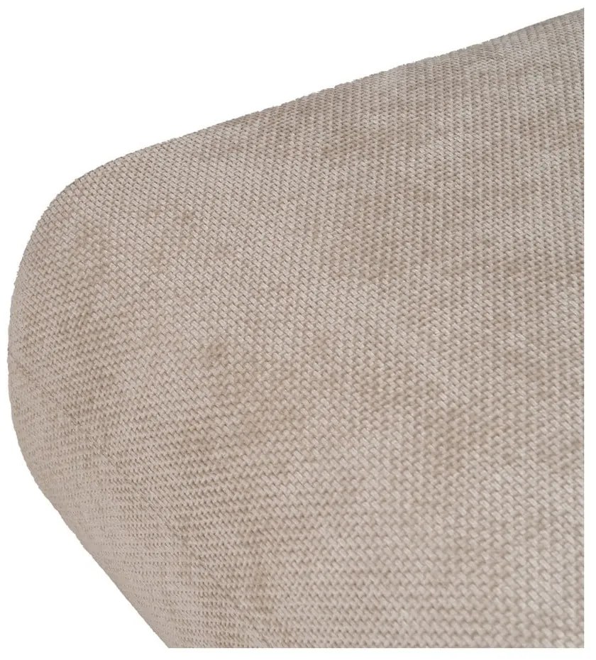 Taburet bej cu tapițerie din chenille Minimal – Ixia