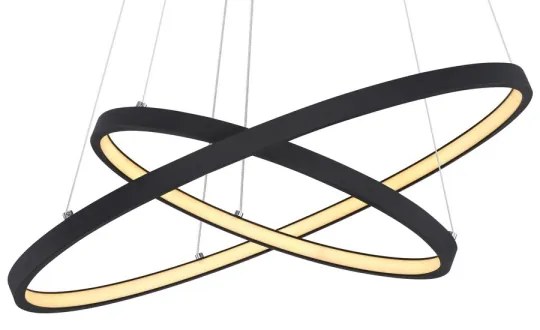 Lustră LED pe cablu Globo 67192-42B RALPH 2xLED/21W/230V