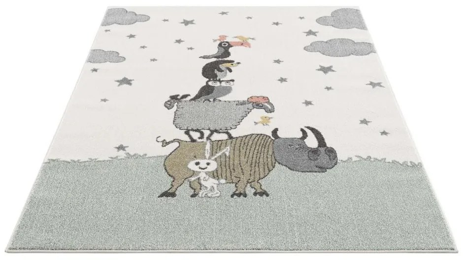 Covor drăguț de joacă pentru copii, cu animale Lăţime: 140 cm | Lungime: 200 cm