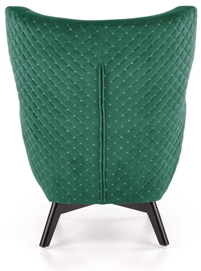 Fotoliu Marvel, verde/negru