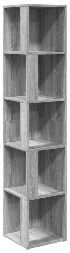 816027 vidaXL Dulap colțar, gri sonoma, 33x33x164,5 cm, lemn prelucrat