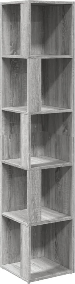 vidaXL Dulap colțar, gri sonoma, 33x33x164,5 cm, lemn prelucrat