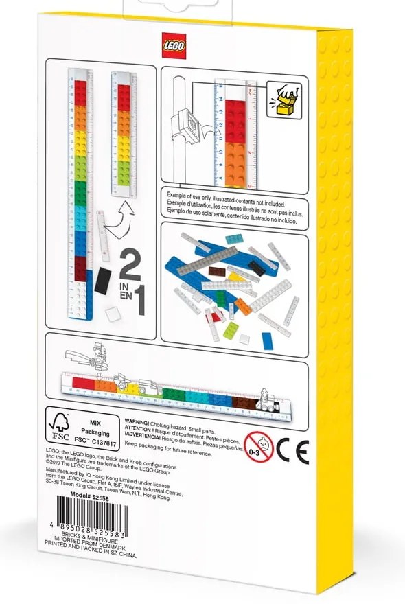 Riglă pliabilă cu minifigurină LEGO®, 30 cm