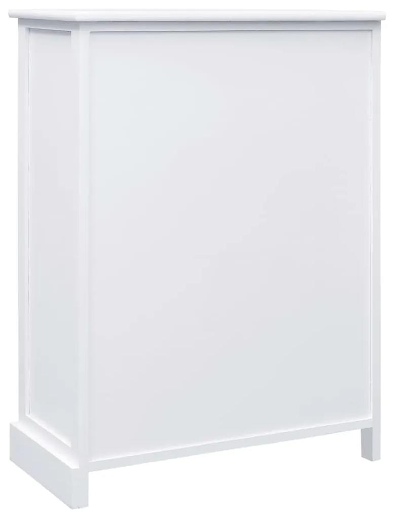 Servanta cu 10 sertare, alb, 113 x 30 x 79 cm, lemn 1, Alb