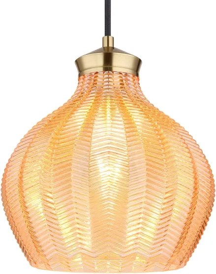 Globo 15898H - Candelabru suspendat pe cablu JESSICA 1xE27/60W/230V Ø 22 cm auriu