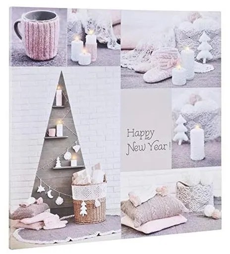 Tablou LED decorativ luminos Markslöjd 704497 CANVAS 9xLED/0,18W/2xAA