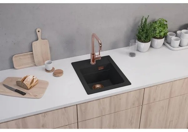 Chiuvetă de bucătărie ALVEUS 1139771 ATROX 50x40 cm negru