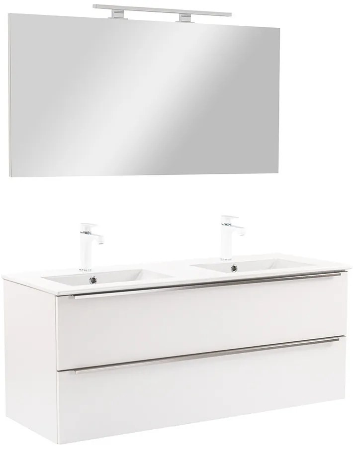 Mobilier complet de baie Vario Trim 120 alb-alb