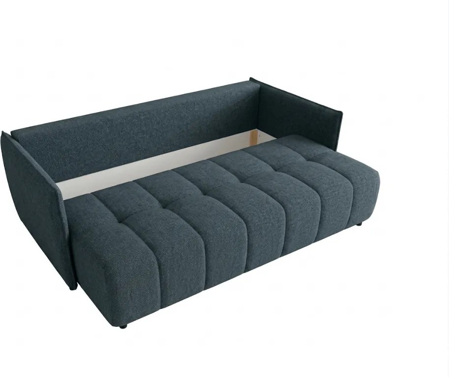 Canapea extensibila 3 locuri VELORA 215x103 cm, albastru inchis