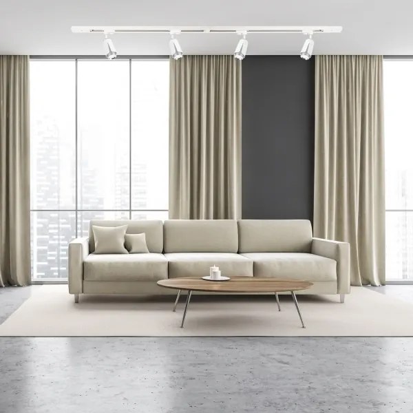 Spot pentru sistem de șină FLOWER 1xGU10/8W/230V alb