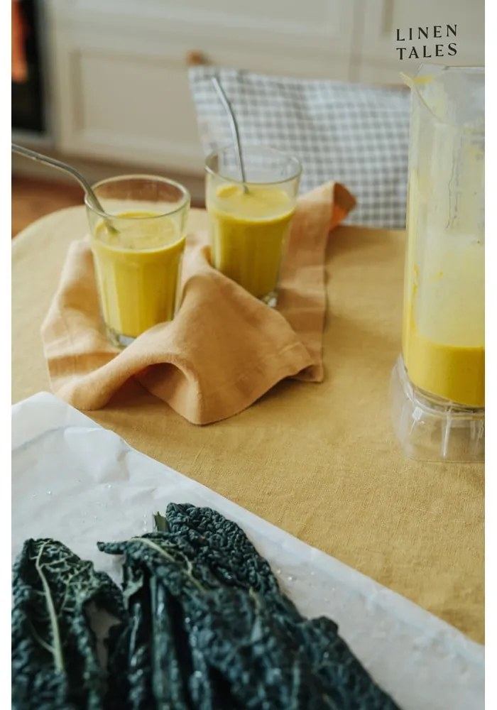 Coasters galbene din țesătură 4 buc. – Linen Tales