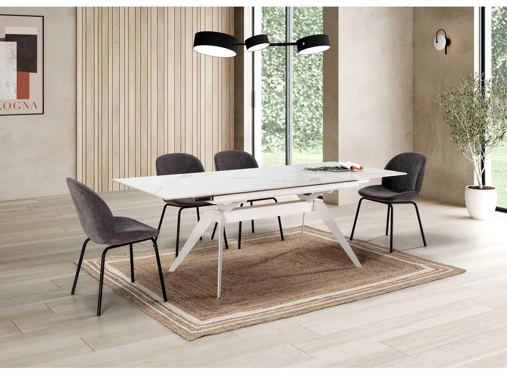 Masă de dining din ceramică 90x160 cm Lula – Marckeric