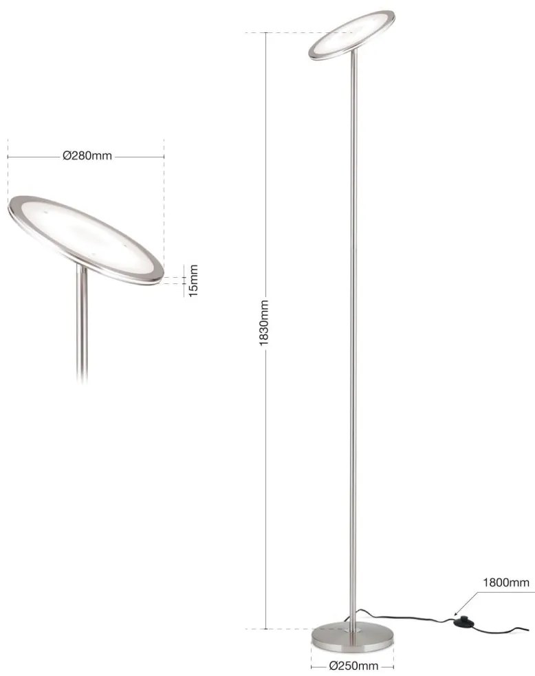 Lampadar LED dimabil cu reflector directionabil OSCAR