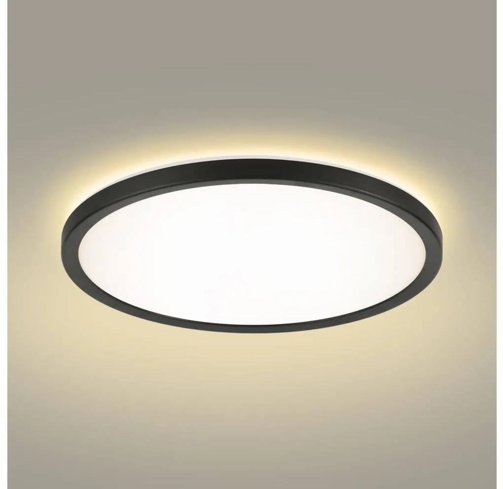 Plafonieră LED pentru baie Brilagi ULTRA SLIM LED/24W/230V d. 42 cm negru IP54