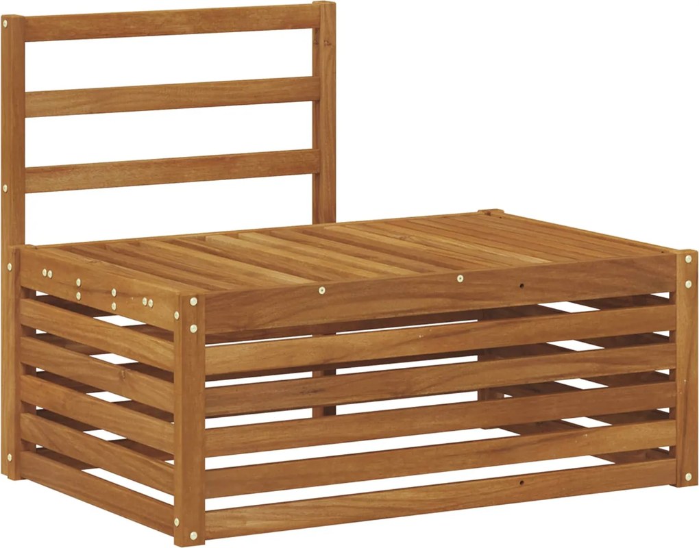 vidaXL Canapea de exterior natural 91 x 63 x 73 cm