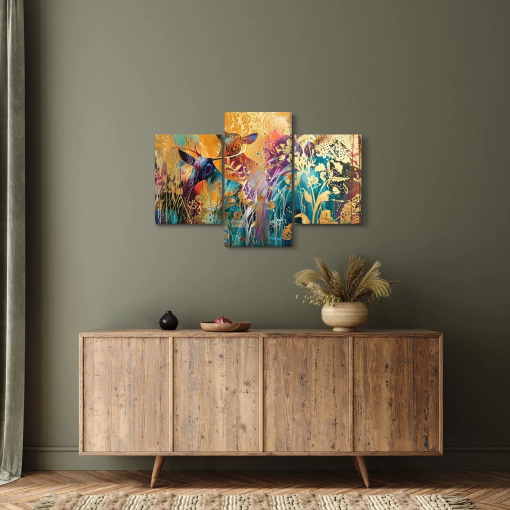 Tablou - Pictura abstractă a naturii (90x60 cm)