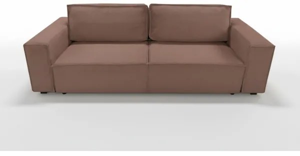 Canapea extensibilă RONDA, 3 locuri, cu spațiu de depozitare, roșie