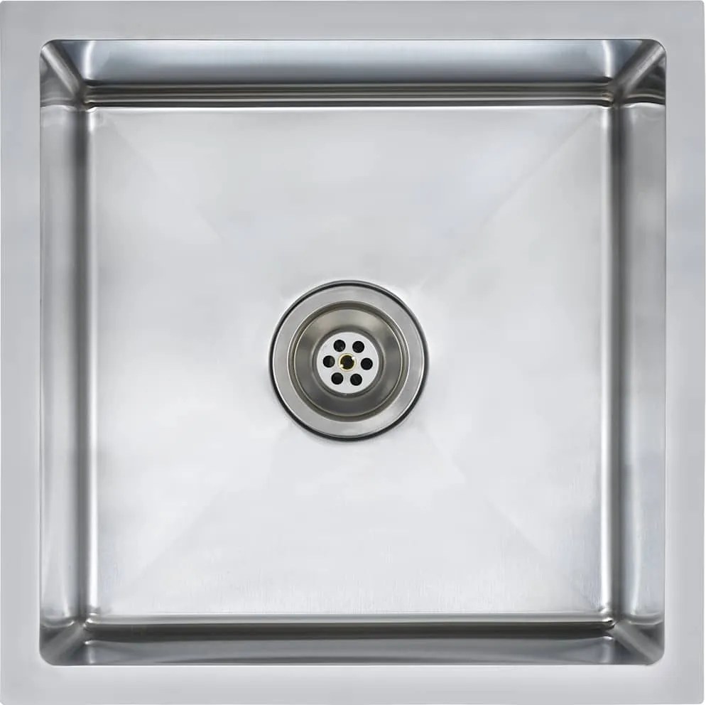 vidaXL Chiuvetă de bucătărie lucrată manual, oțel inoxidabil