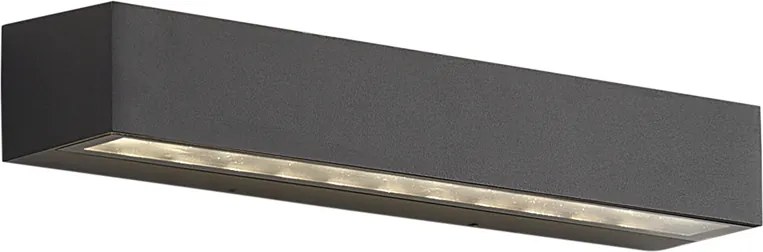 Lampă industrială de perete pentru exterior neagră 38cm incl. LED IP65 - Hannah