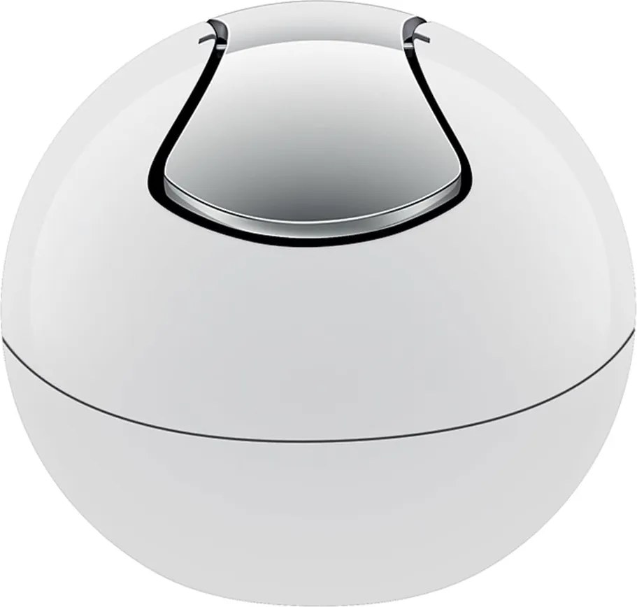 Coș de gunoi alb din plastic 1 l Bowl – Spirella