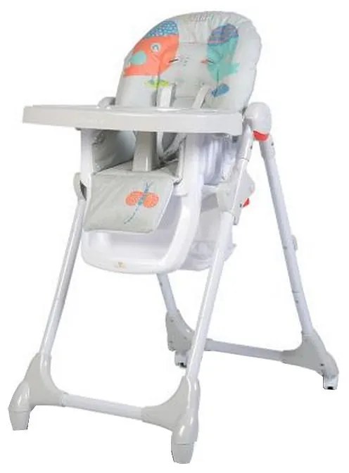 Scaun de masa premium pentru copii si bebe NOVOKIDS™ Kimchi Baby, 6 trepte de inaltime,Pliabil , Centura de siguranta 5 puncte, Spatar reglabil in 3