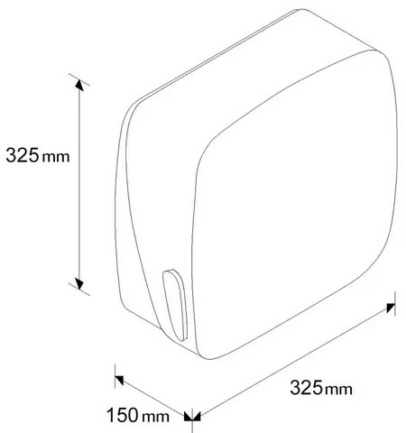 Distribuitor de prosoape de hârtie Merida Mercury, negru