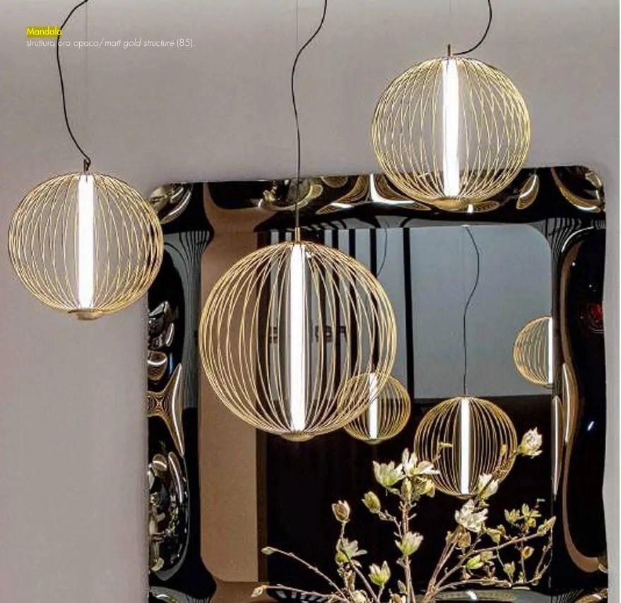 Lustra LED suspendata deosebita design LUX Mandala 40cm