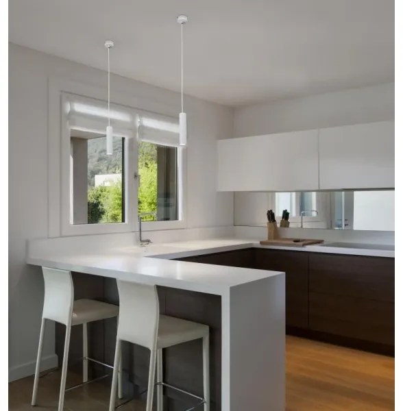 Lustră LED pe cablu FARO 29894 ORA LED/4W/230V albă