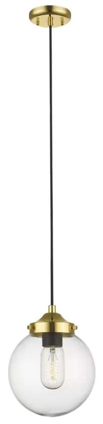Lustra, Pendul modern modern RIANO auriu/ transparent P0454-01D-F7AC ZL