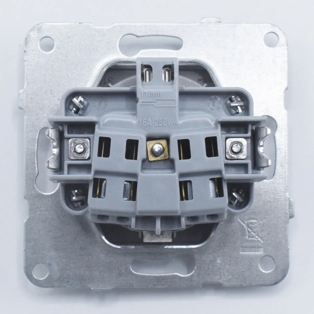 Priza simpla cu impamantare, 16A, IP20, grafit, Panasonic Arkedia Slim \ Karre Plus