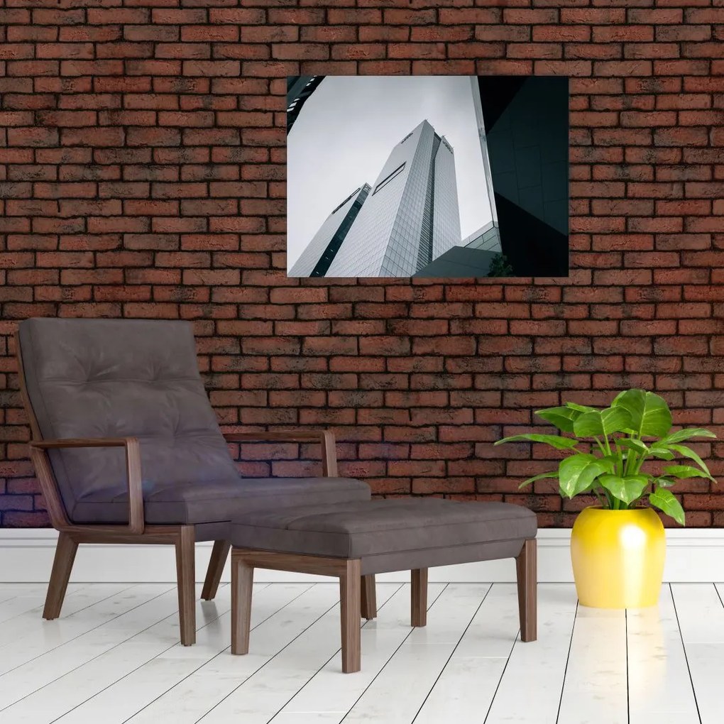 Tablou pe sticlă - Zgârie-nori (70x50 cm)