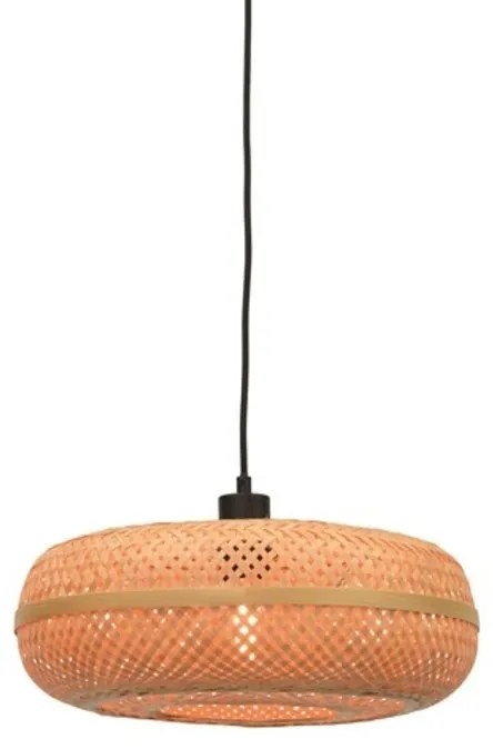 Lustra suspendata eco din bambus Palawan natur, 40x15cm