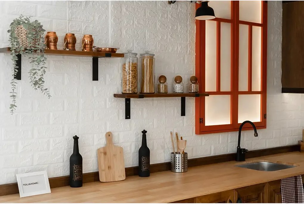 Set rafturi de perete din lemn, seria A-620, Homs, 30300