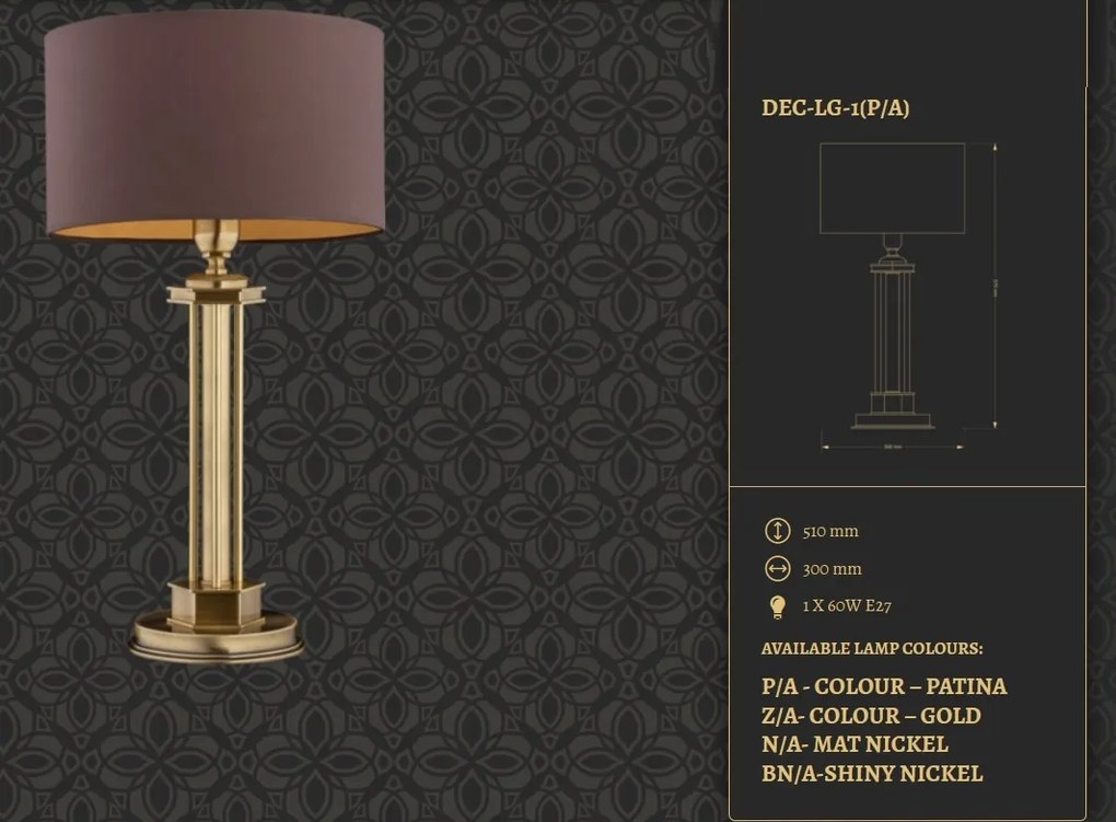 Veioza design clasic realizata manual Decor