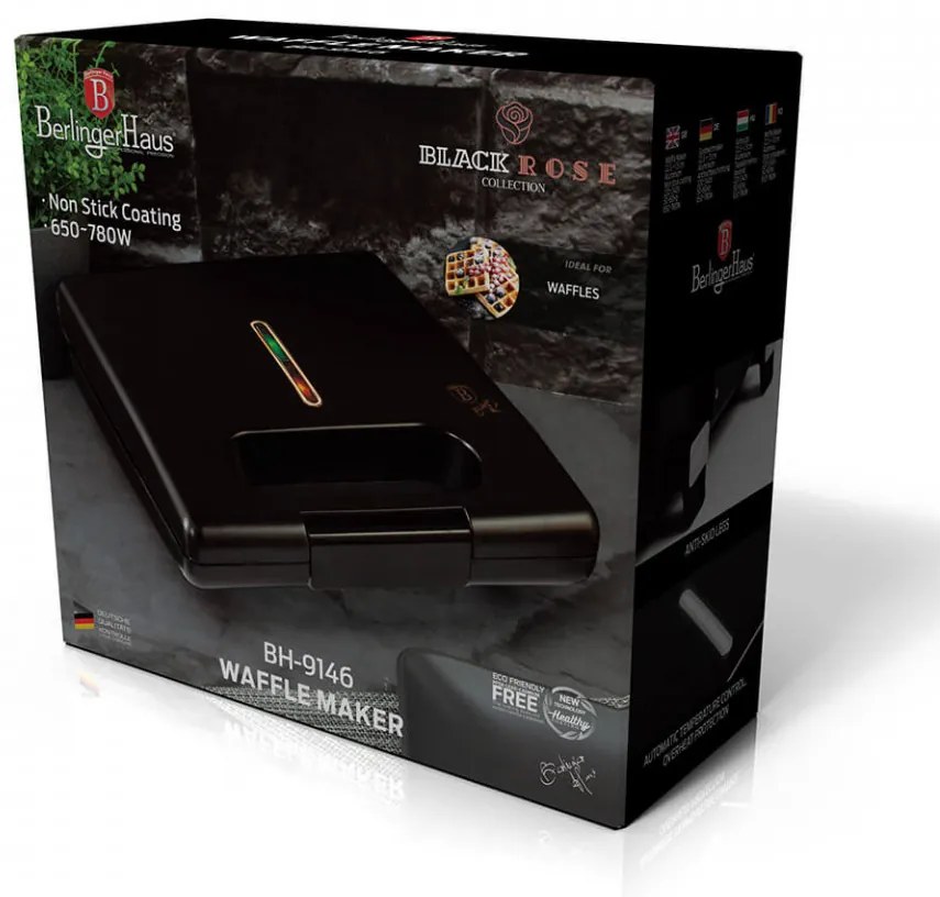 Waffle maker Black Rose Collection Berlinger Haus BH 9146