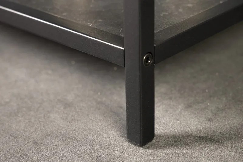 Raft design industrial Slim Line 185x77cm, negru