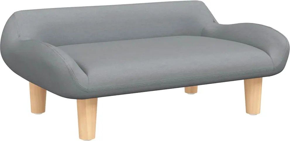 vidaXL Canapea pentru copii, gri deschis, 70x40x24 cm, material textil