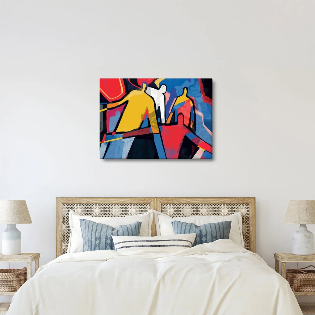 Tablou - Abstract bărbați (70x50 cm)