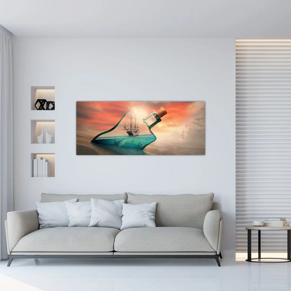 Tablou - Viața in sticla (120x50 cm)