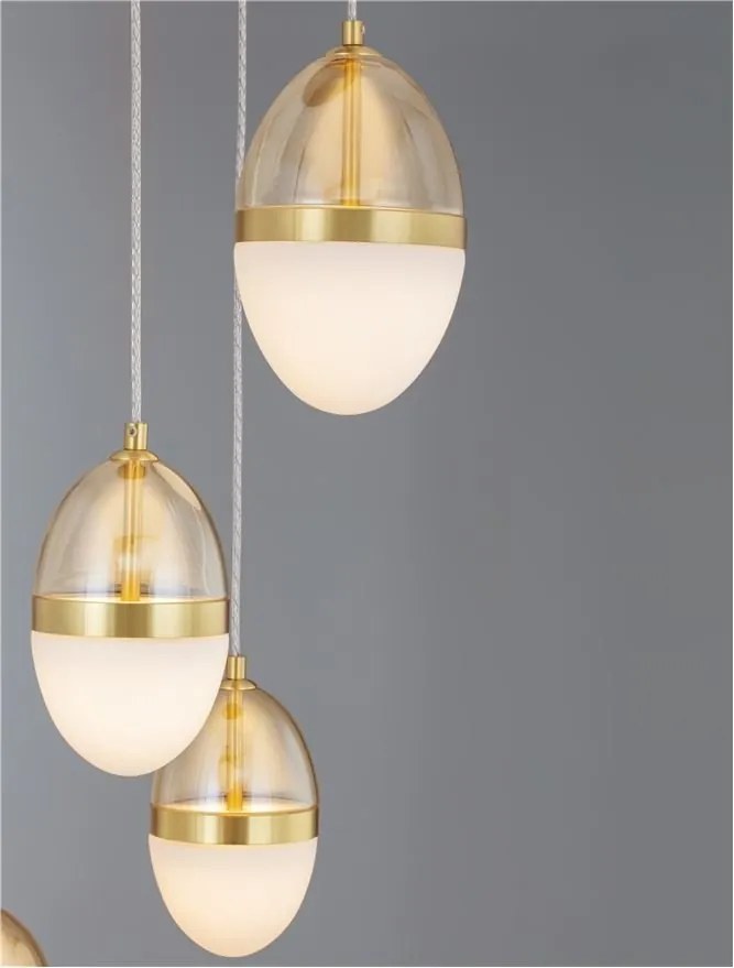 Lustra cu 5 pendule LED design modern Egna